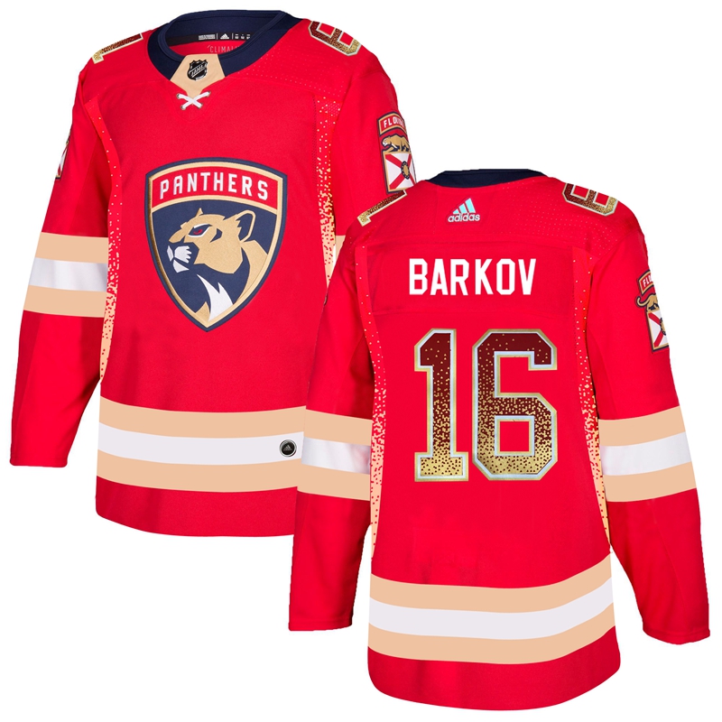 Florida Panthers #16 Aleksander Barkov Red Drift Fashion Stitched Jersey - Zenithce