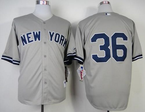 Yankees #36 Carlos Beltran Grey Stitched Jersey - Zenithce