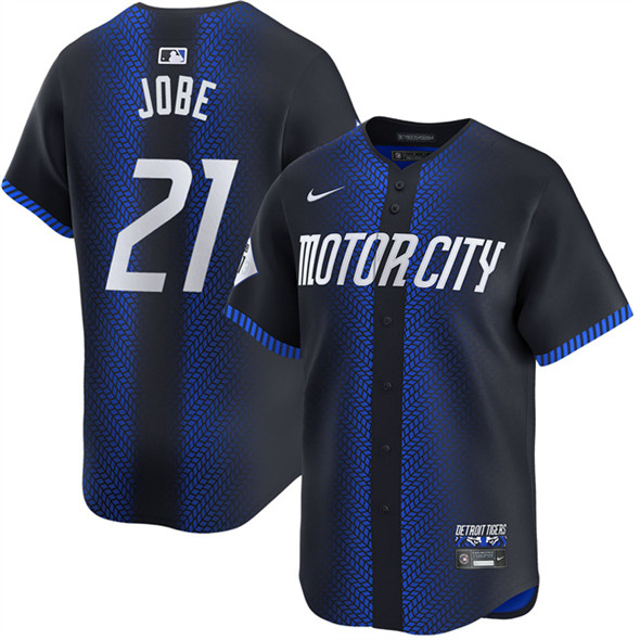 Detroit Tigers #21 Jackson Jobe Navy City Connect Cool Base Stitched Jersey - Zenithce