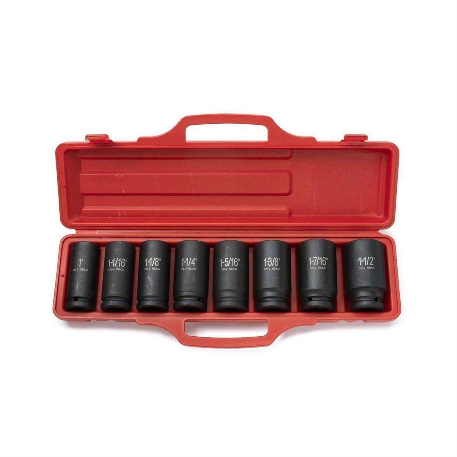 Neiko 02448A 1/2 Drive Master Impact Socket Set - Zenithce