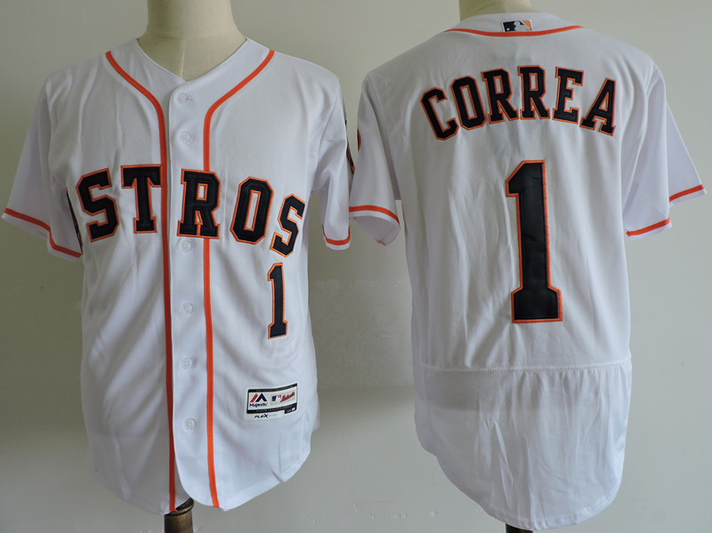 Houston Astros #1 Carlos Correa Gray Elite Stitched Jersey - Zenithce