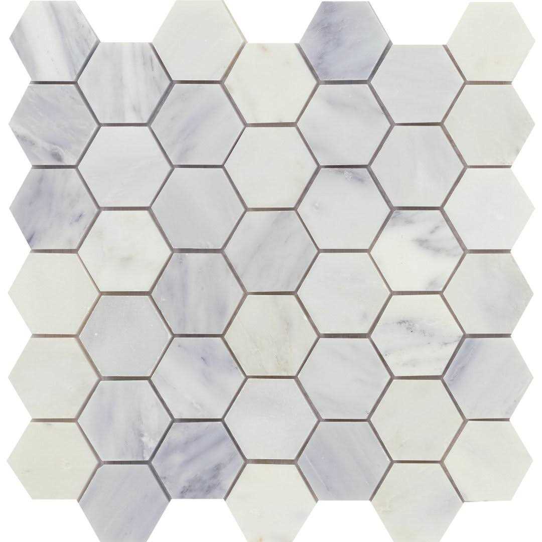 Emser Tile Tile & Stone Marble Mosaic Winter Frost M05WINTFR1212M - Zenithce