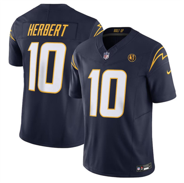 Los Angeles Chargers #10 Justin Herbert Navy 2023 F.U.S.E. With John Madden Patch Vapor Limited Stitched Jersey - Zenithce
