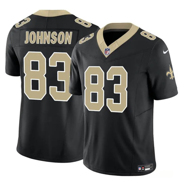 New Orleans Saints #83 Juwan Johnson Black 2023 F.U.S.E. Vapor Untouchable Limited Stitched Jersey - Zenithce