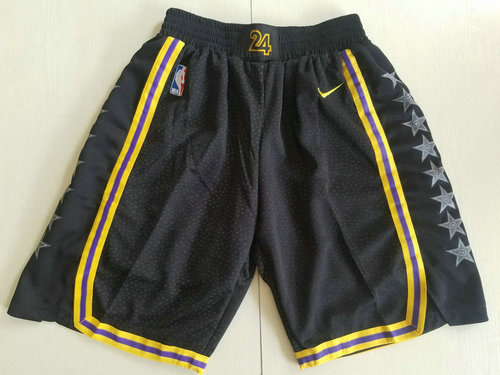 Los Angeles Lakers Black Swingman City Edition Shorts - Zenithce