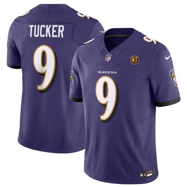 Baltimore Ravens #9 Justin Tucker Purple 2023 F.U.S.E. With John Madden Patch Vapor Limited Stitched Jersey - Zenithce