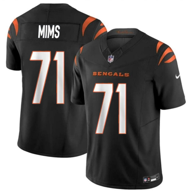 Cincinnati Bengals #71 Amarius Mims Black 2024 Draft F.U.S.E Vapor Untouchable Limited Stitched Jersey - Zenithce