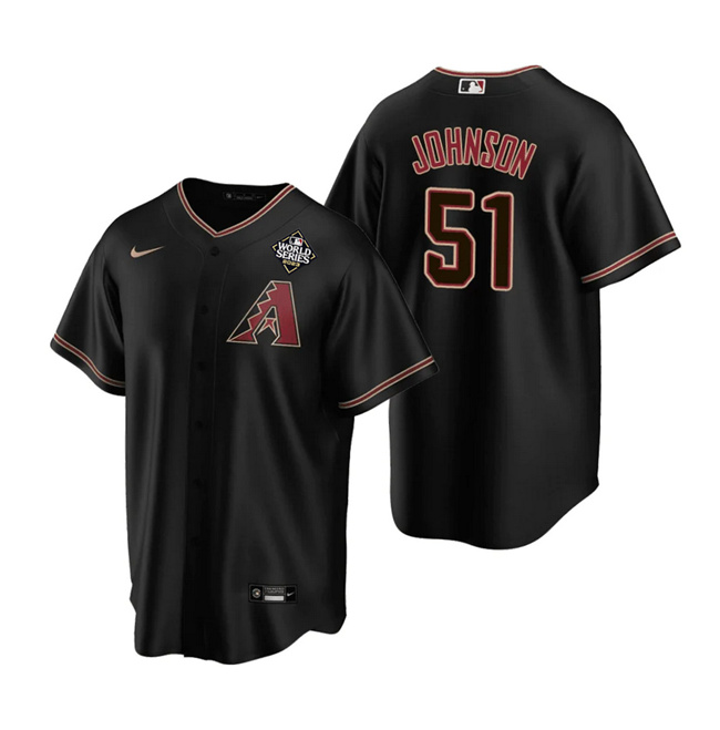 Arizona Diamondbacks #51 Randy Johnson Black 2023 World Series Cool Base Stitched Jersey - Zenithce
