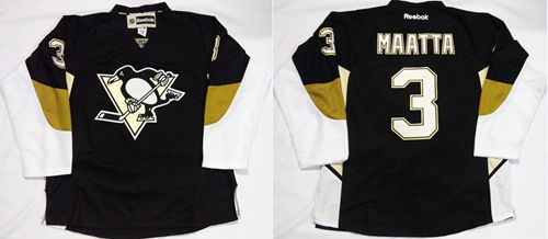 Penguins #3 Olli Maatta Black Home Stitched Jersey - Zenithce