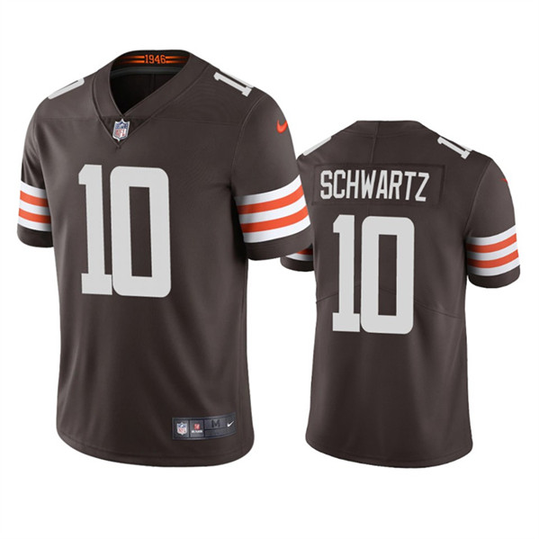 Cleveland Browns #10 Anthony Schwartz Tan Brown Vapor Untouchable Limited Stitched Jersey - Zenithce