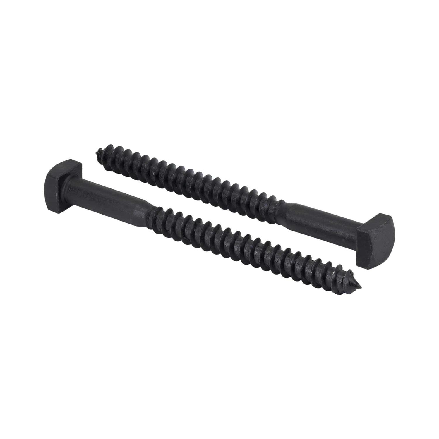 Makers Bolt Rustic Square Head Lag Screws Black Oxide Finish Lag Bolts - Zenithce
