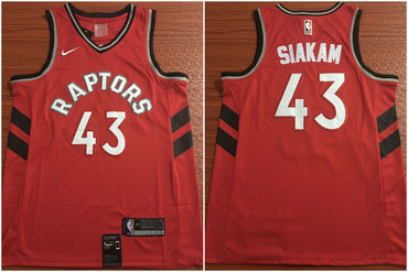 Toronto Raptors 43 Pascal Siakam Red Swingman Jersey - Zenithce