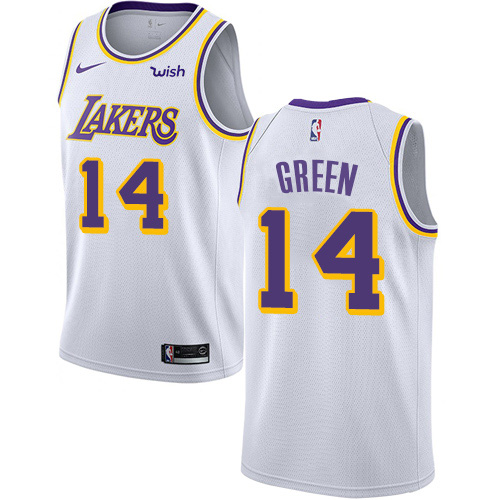 Lakers #14 Danny Green White Swingman Association Edition Jersey - Zenithce