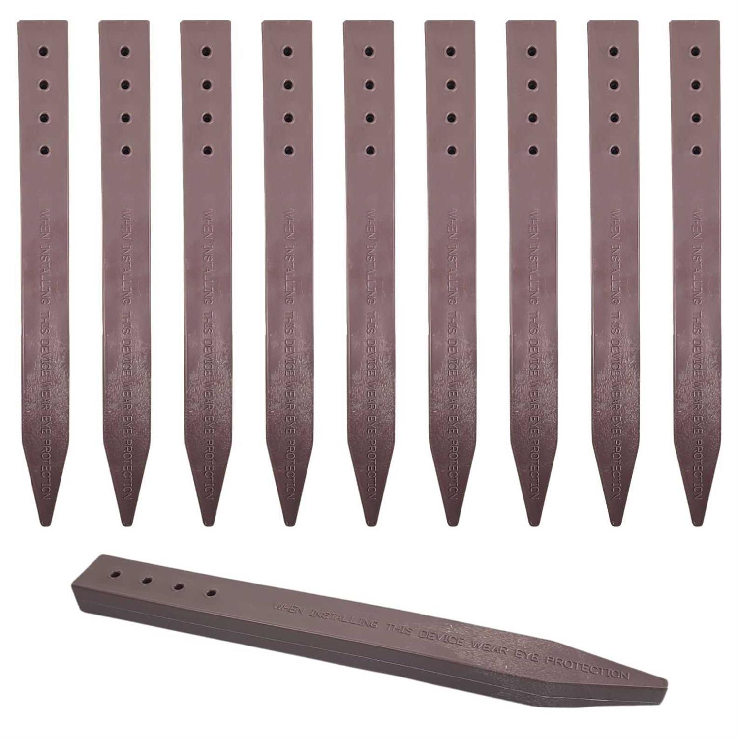 One Stop Outdoor Heavy Duty Brown Landscape Lawn & Garden Border Edging Stakes - Zenithce