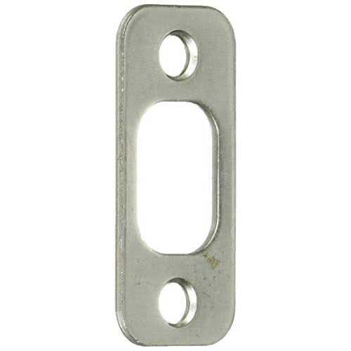 Kwikset 85063 1 x 2-1/4 Radius Corner Deadbolt Strike Finish - Zenithce