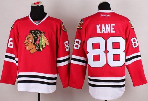 Blackhawks #88 Patrick Kane Stitched Red Jersey - Zenithce