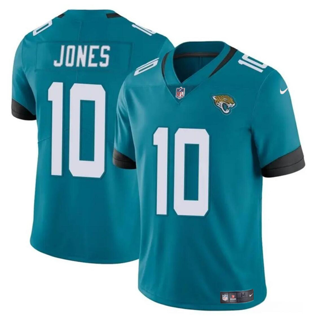 Jacksonville Jaguars #10 Mac Jones Teal Vapor Untouchable Limited Stitched Jersey - Zenithce