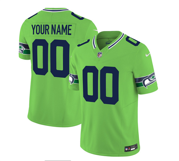 Seattle Seahawks Custom 2023 F.U.S.E. Green Limited Stitched Jersey - Zenithce