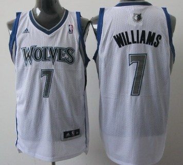 Minnesota Timberwolves #7 Derrick Williams White Swingman Jersey - Zenithce