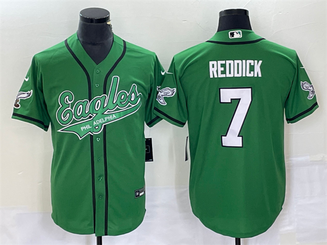 Philadelphia Eagles #7 Haason Reddick Green Cool Base Stitched Jersey - Zenithce