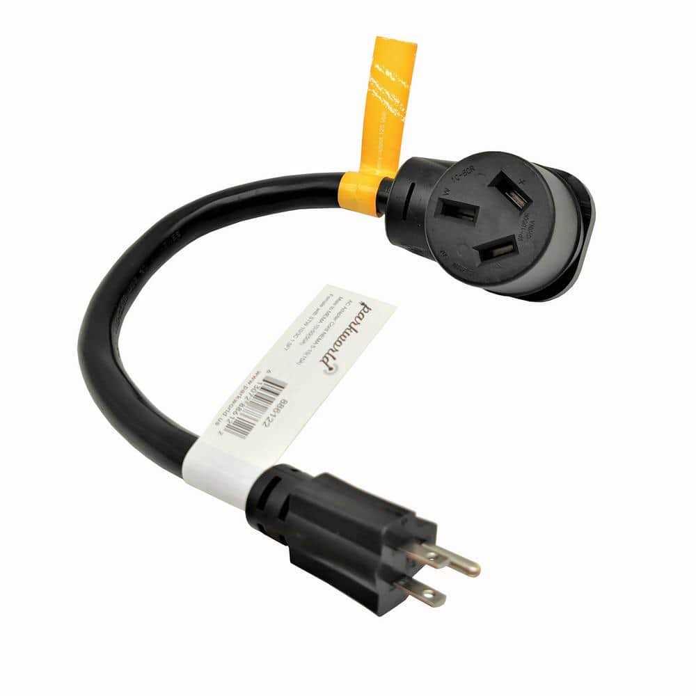 parkworld 1 ft. 10/3 STW3-Wire Dryer 3-prong 10-30P Plug to Welder 6-50R Receptacle Adapter Cord - Zenithce