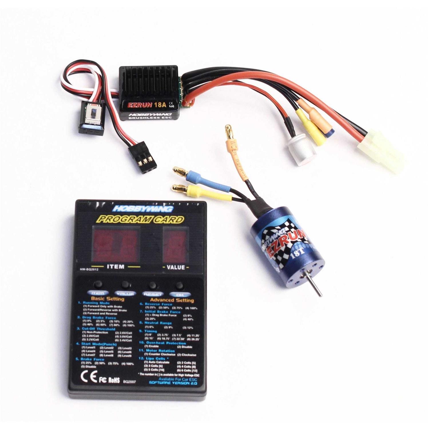 Hobbywing A1 Combo Ezrun 18A Sl ESC - Zenithce