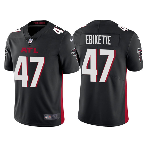 Atlanta Falcons #47 Arnold Ebiketie Black Vapor Untouchable Limited Stitched Jersey - Zenithce