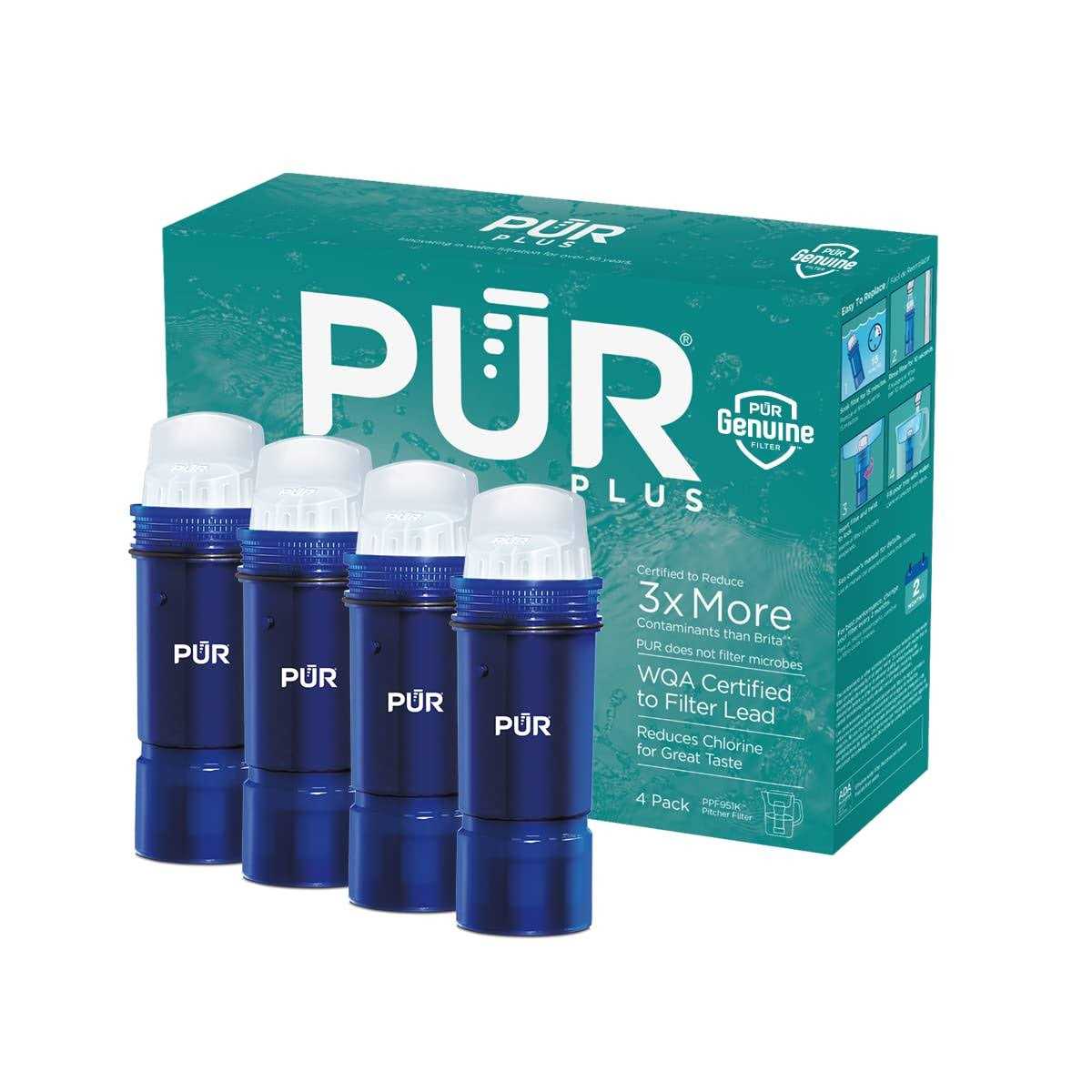 PUR Plus Water Pitcher Replacement Filters - Zenithce