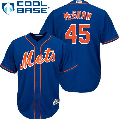 Mets #45 Tug McGraw Blue Alternate Home Cool Base Stitched Jersey - Zenithce