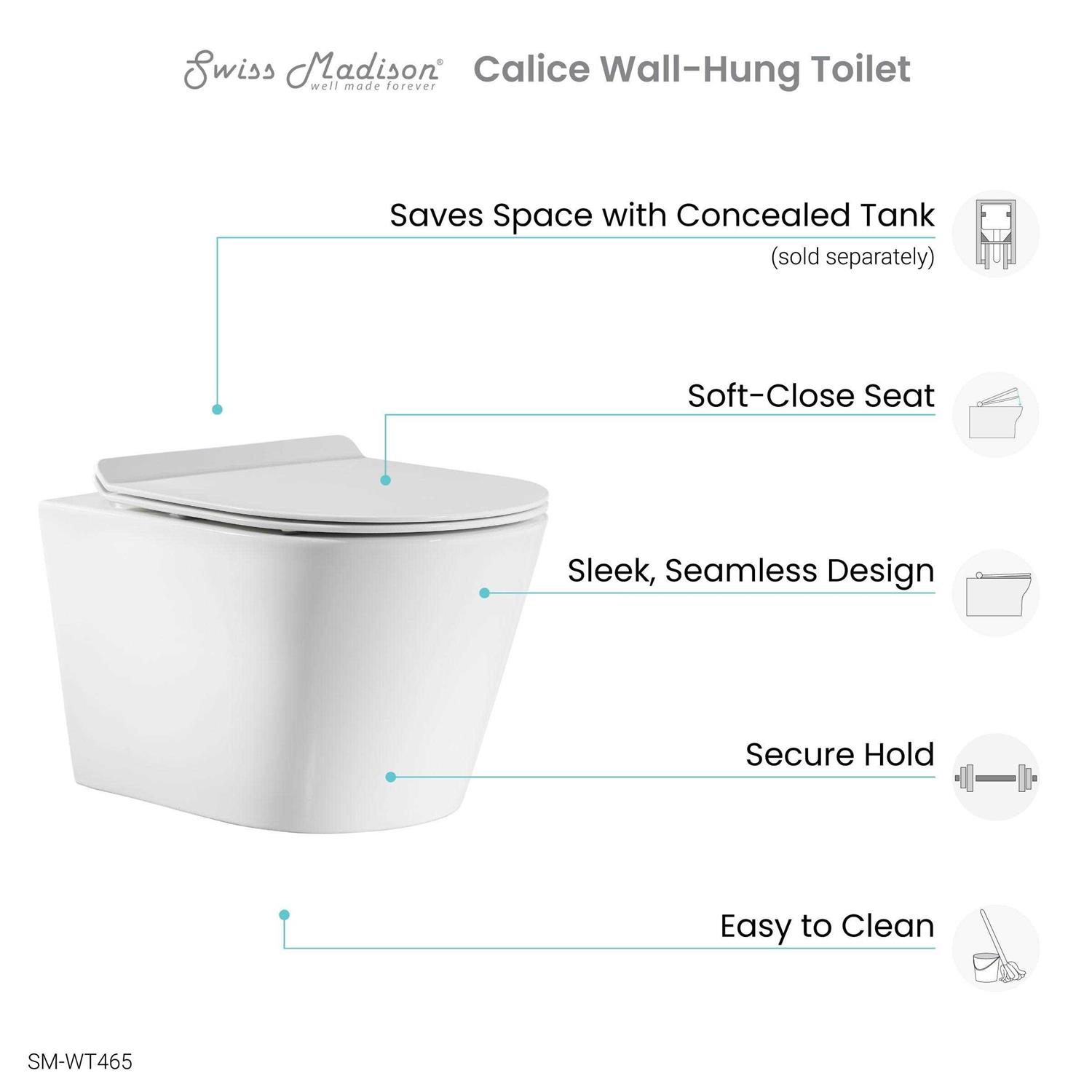 Swiss Madison Bathtub Voltaire 54 Soaking Alcove Acrylic SM-AB562 - Zenithce