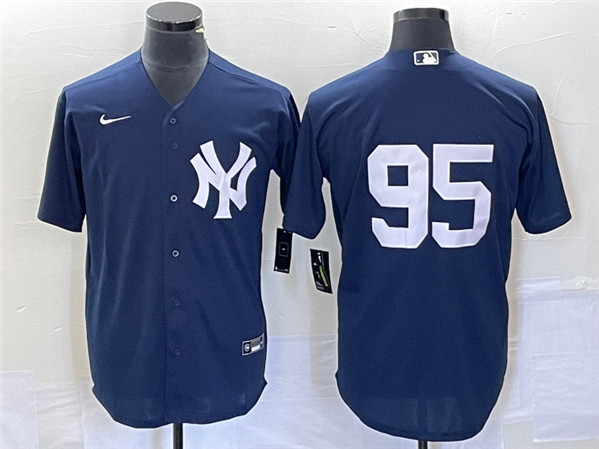 New York Yankees #95 Oswaldo Cabrera Navy Stitched Jersey - Zenithce