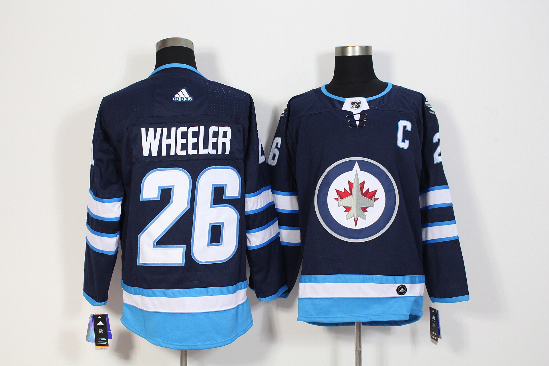 Winnipeg Jets #26 Blake Wheeler Navy Stitched Adidas Jersey - Zenithce