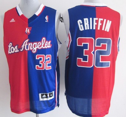 Los Angeles Clippers #32 Blake Griffin Revolution 30 Swingman Red/Blue Two Tone Jersey - Zenithce