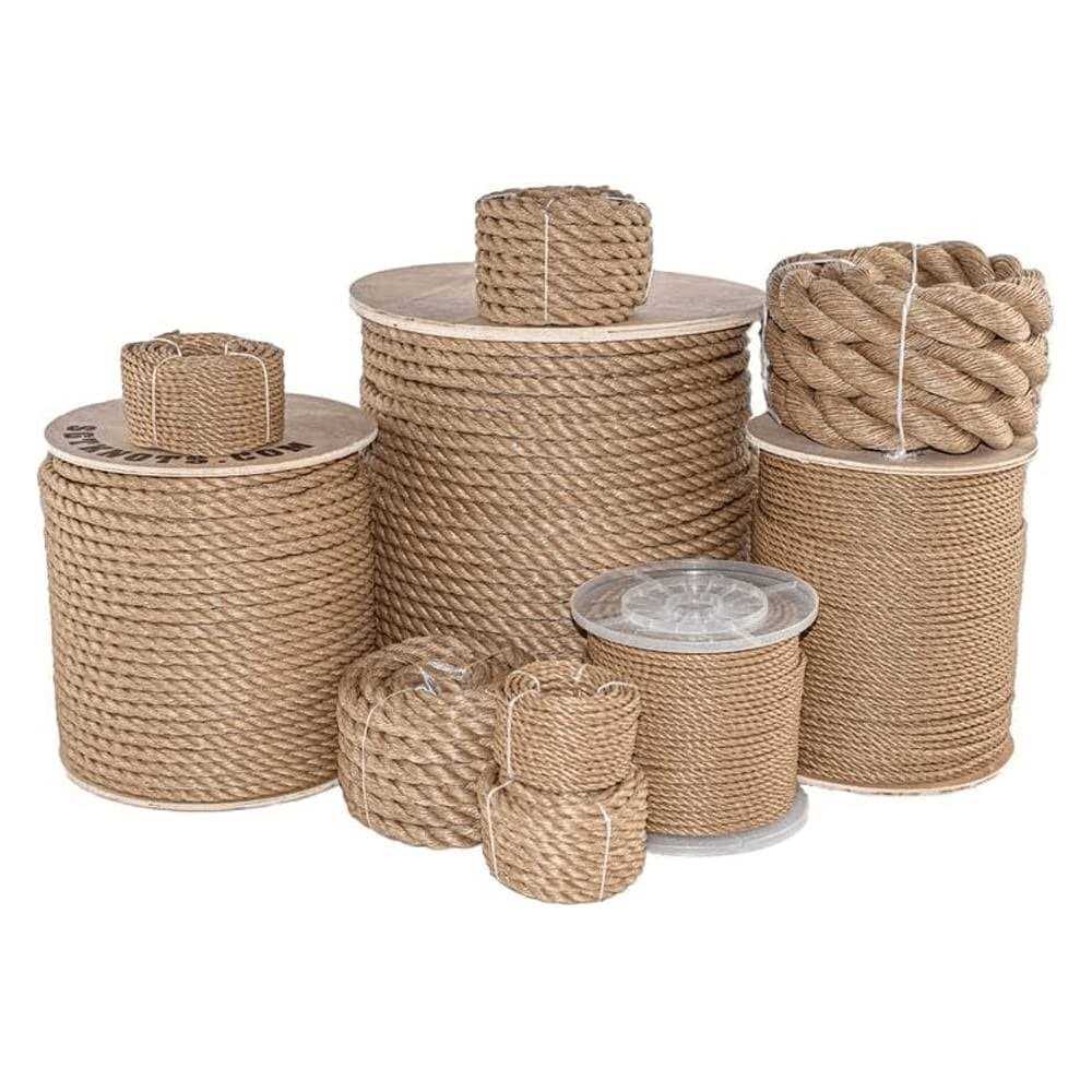 SGT KNOTS ProManila Rope UnManila Tan Twisted 3 Strand Polypropylene Cord - Zenithce