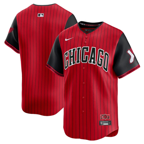 Chicago White Sox Blank Red Black 2025 City Connect Limited Stitched Jersey - Zenithce