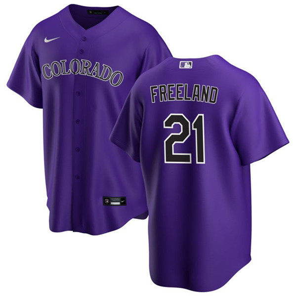 Colorado Rockies #21 Kyle Freeland Purple Stitched Jersey - Zenithce