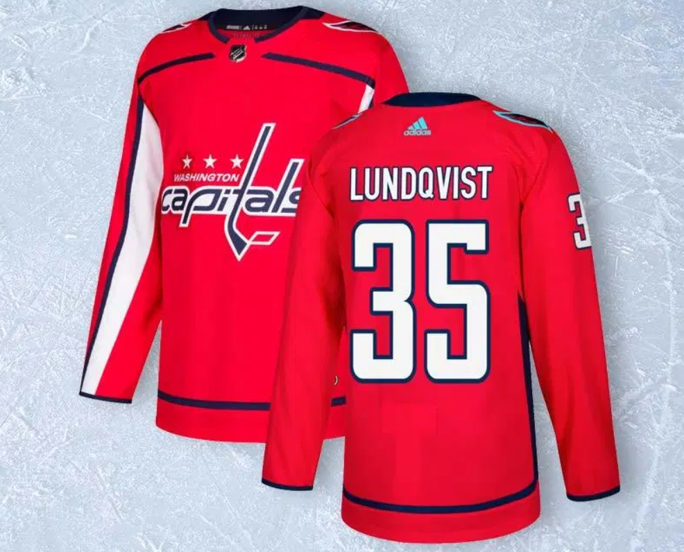 Washington Capitals #35 Henrik Lundqvist Red Stitched Jersey - Zenithce