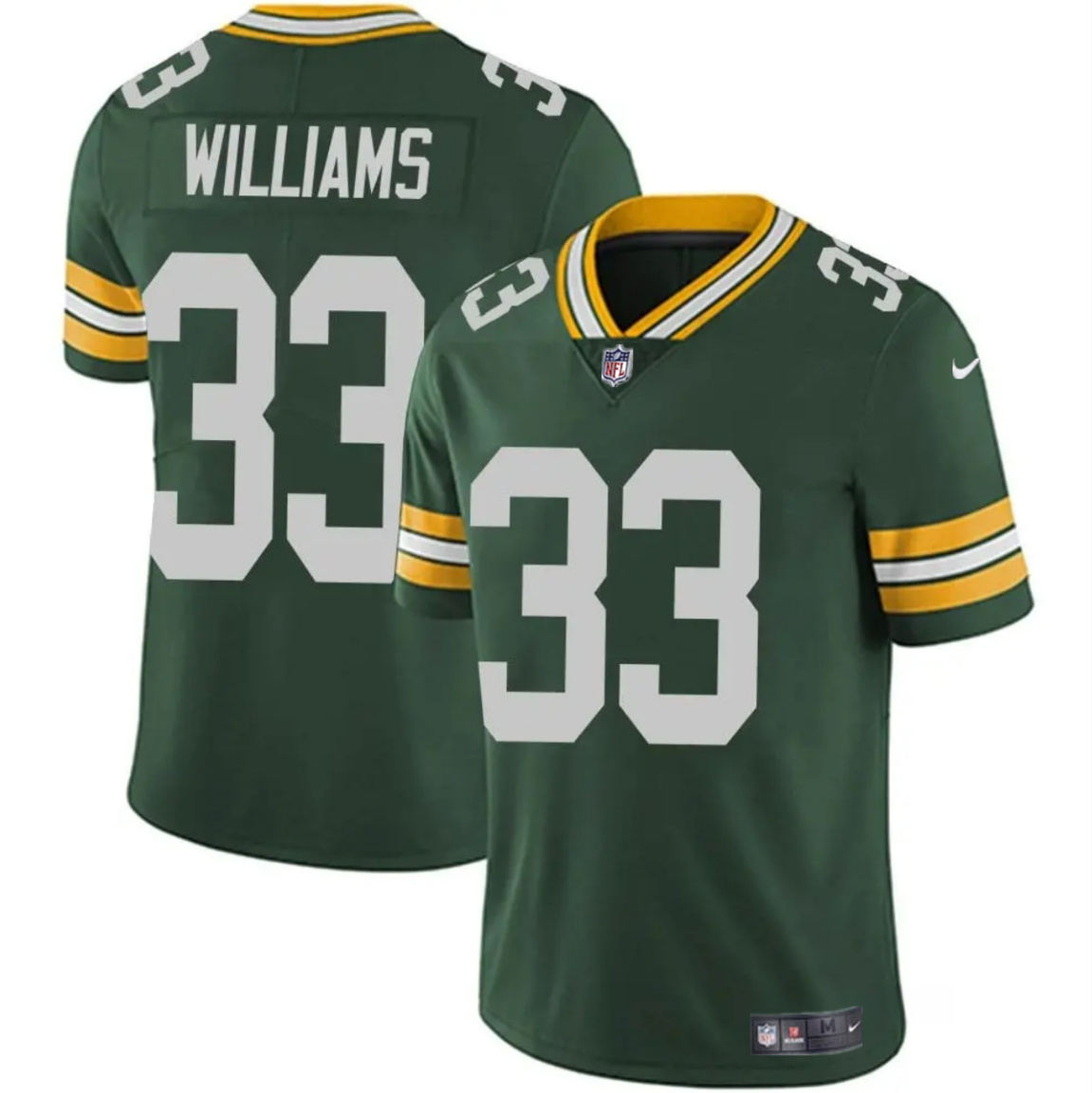 Green Bay Packers #33 Evan Williams Green Vapor Untouchable Limited Stitched Jersey - Zenithce