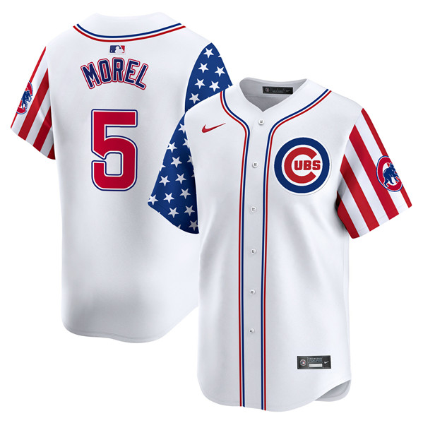 Chicago Cubs #5 Christopher Morel White 2024 Independence Day Vapor Limited Stitched Jersey - Zenithce