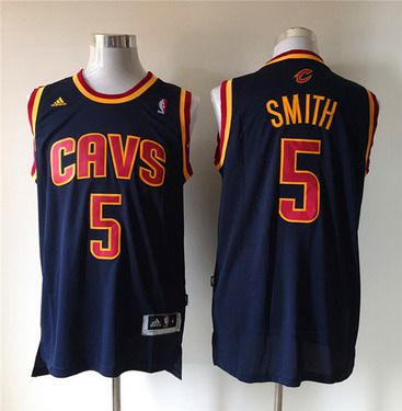 Cleveland Cavaliers #5 J.R. Smith Revolution 30 Swingman Navy Blue Jersey - Zenithce
