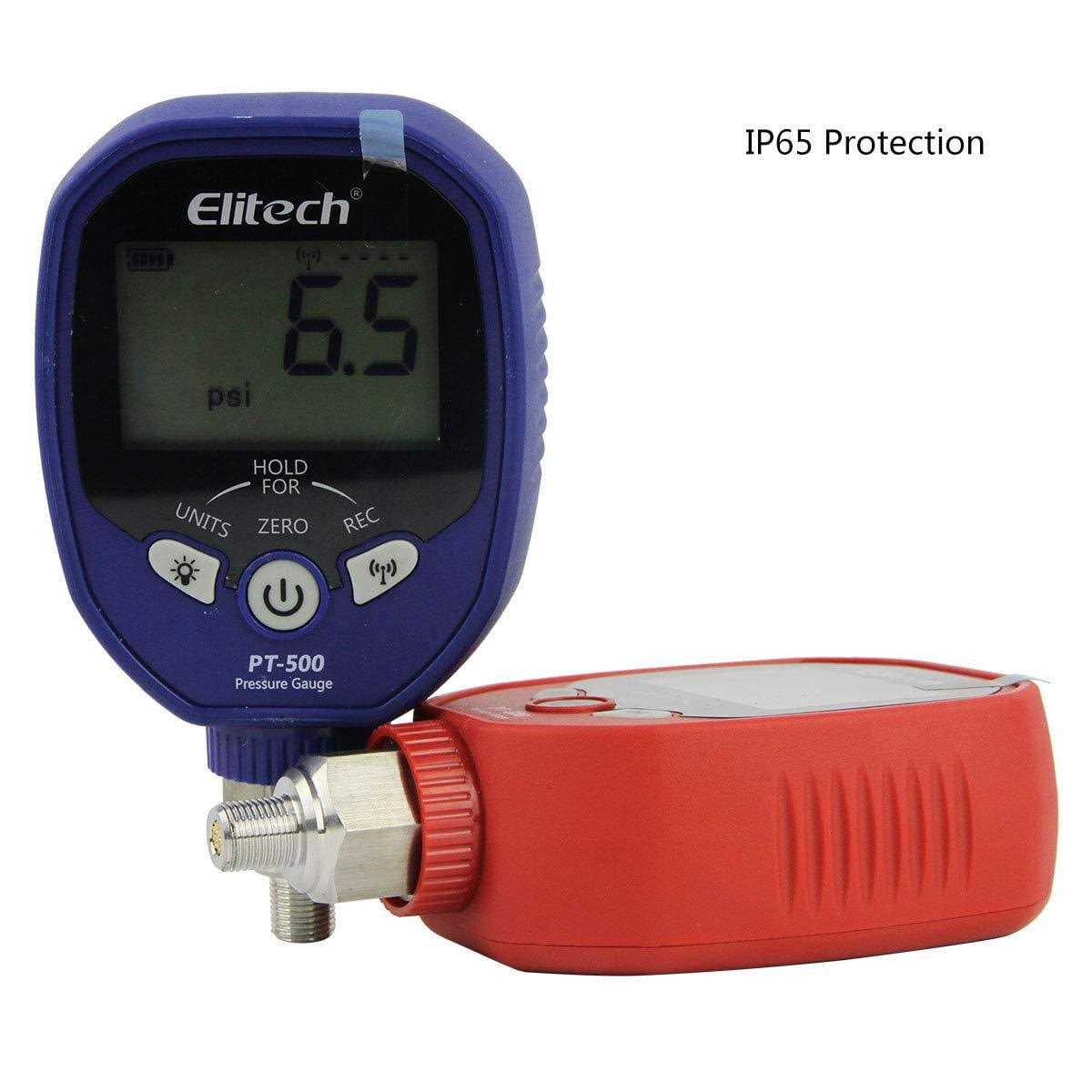 Elitech Pgw-500 Wireless Digital Pressure Gauge Hvac 87 Refrigerants - Zenithce