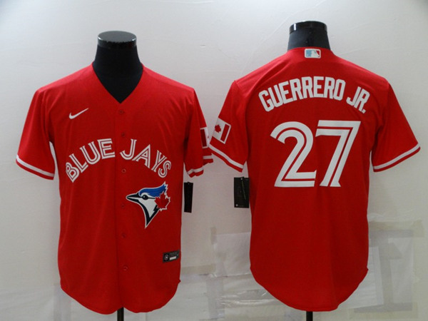 Toronto Blue Jays #27 Vladimir Guerrero Jr. Red Cool Base Stitched Jersey - Zenithce