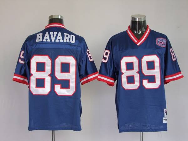 Mitchell And Ness Giants #89 Mark Bavaro Stitched Blue Jersey - Zenithce