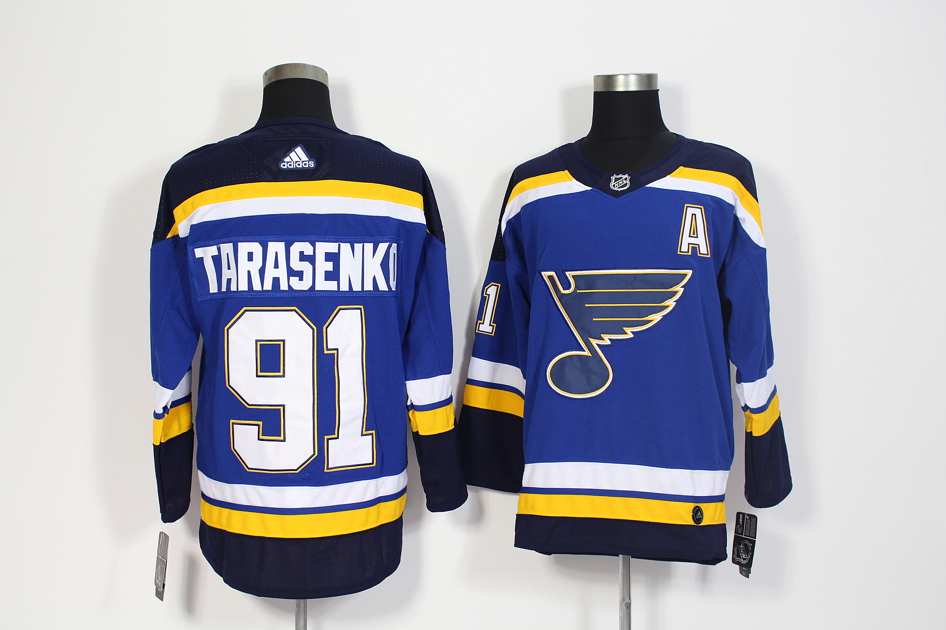 Adidas St. Louis Blues #91 Vladimir Tarasenko Navy Blue Stitched Jersey - Zenithce