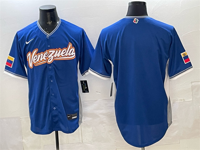 Venezuela Blank Blue 2026 World Classic Road Stadium Stitched Jersey - Zenithce