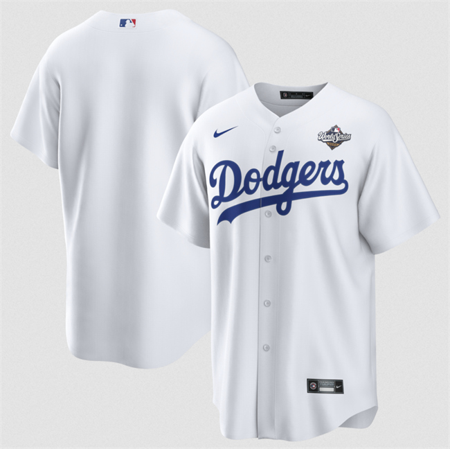Los Angeles Dodgers Blank White 2025 World Series Home Cool Base Stitched Jersey - Zenithce