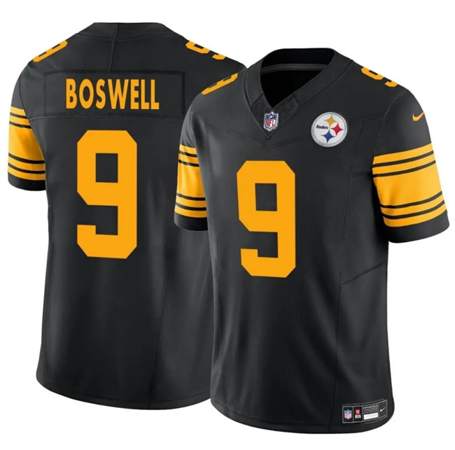 Pittsburgh Steelers #9 Chris Boswell Black 2024 F.U.S.E. Color Rush Limited Stitched Jersey - Zenithce