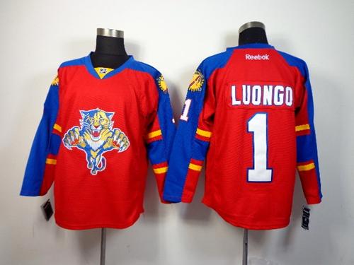 Panthers #1 Roberto Luongo Red Home Stitched Jersey - Zenithce