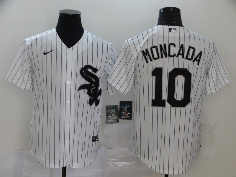 Chicago White Sox Blank #10 #10 Yoán Moncada White Cool Base Stitched Jersey - Zenithce
