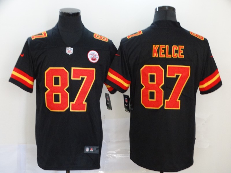 Kansas City Chiefs #87 Travis Kelce Black Vapor Untouchable Limited Stitched Jersey - Zenithce